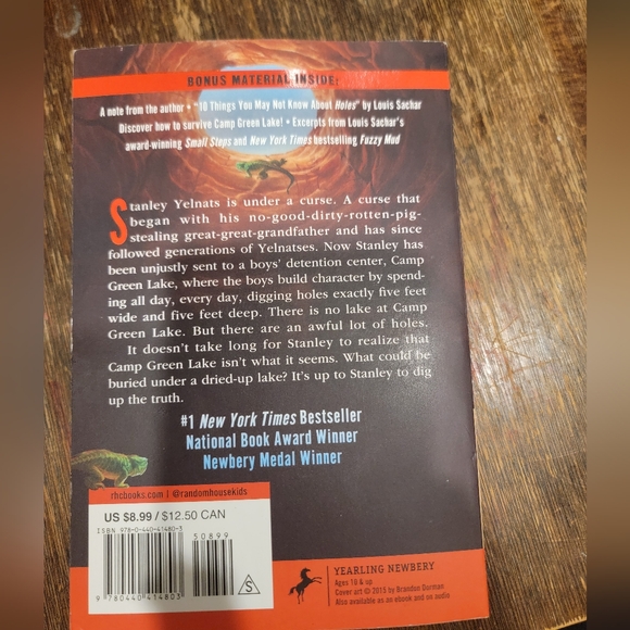 Book Holes Louis sachar - Picture 2 of 2